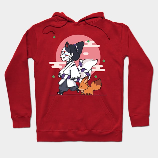 Kawaii Japanese Art Hoodie by DDP Design Studio